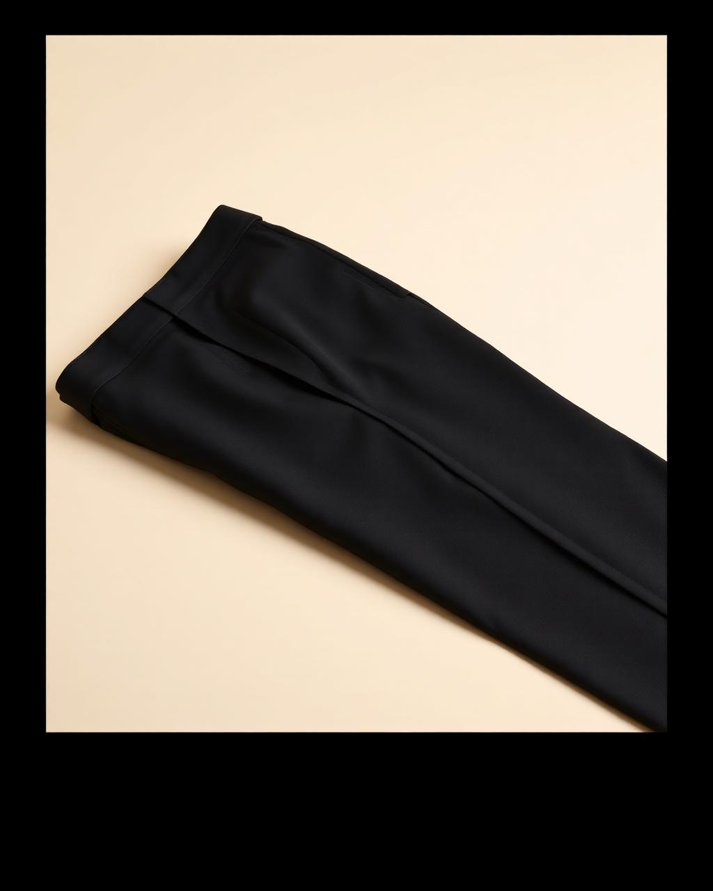 Pantalon tailleur noir — Pantalons Le Temple Doré